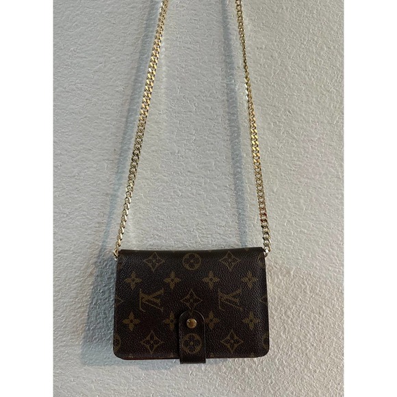 Louis Vuitton Monogram Porte Papier Zip Wallet with unbranded chain - Picture 12 of 12